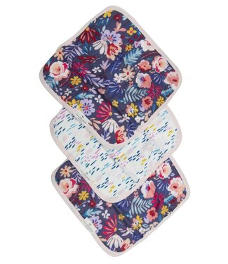 LOULOU LOLLIPOP ENS. DE 3 DÉBARBOUILLETTES - DARK FIELD FLOWERS