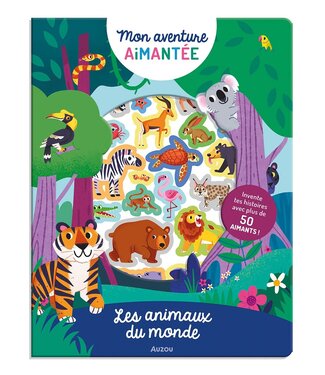 AUZOU MON AVENTURE AIMANTÉE - ANIMAUX DU MONDE
