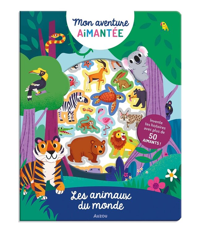 AUZOU MON AVENTURE AIMANTÉE - ANIMAUX DU MONDE