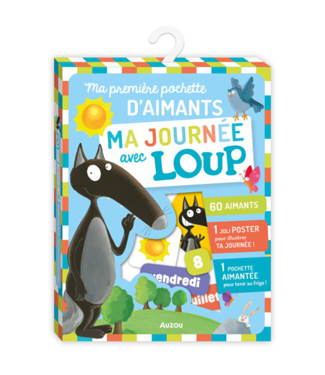 AUZOU POCHETTE D'AIMANTS - MA JOURNÉE AVEC LOUP