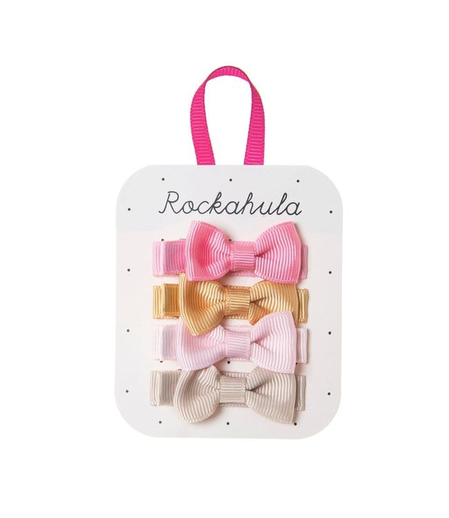 ROCKAHULA ENS. 4 BARRETTES - MAGICAL FOREST MINI BOW