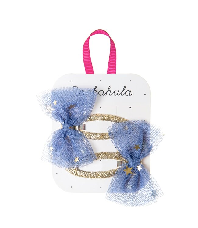 ROCKAHULA ENS. 2 BARRETTES - MOONLIGHT TULLE BOW