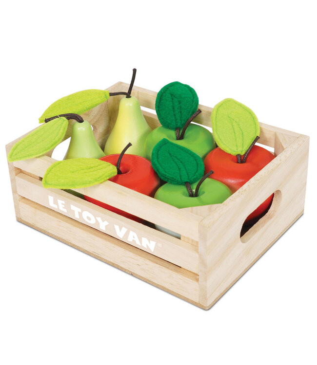 LE TOY VAN CAISSE DE POMMES ET POIRES DU MARCHÉ