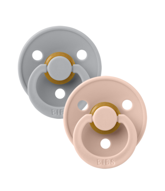 BIBS PACIFIER SUCES (PQT 2) - CLOUD/BLUSH