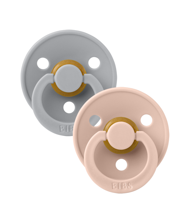 BIBS PACIFIER SUCES (PQT 2) - CLOUD/BLUSH