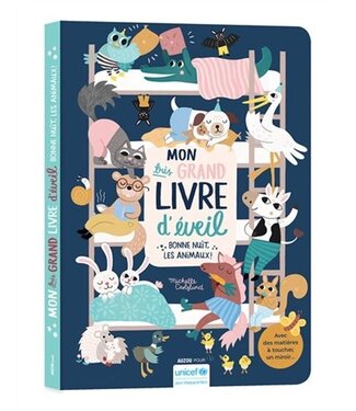 AUZOU LIVRE - MON TRÈS GRAND LIVRE D'ÉVEIL BONNE NUIT LES ANIMAUX