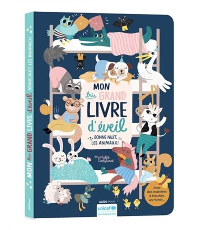 AUZOU MON TRÈS GRAND LIVRE D'ÉVEIL BONNE NUIT LES ANIMAUX