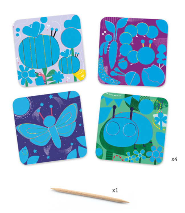 DJECO CARTES À GRATTER - TOUTES PETITES BÊTES