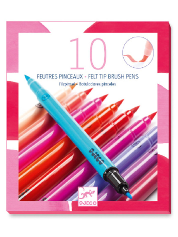 ENS. 10 CRAYONS FEUTRES - BIG BRIGHT BRUSH - La Petite Penderie