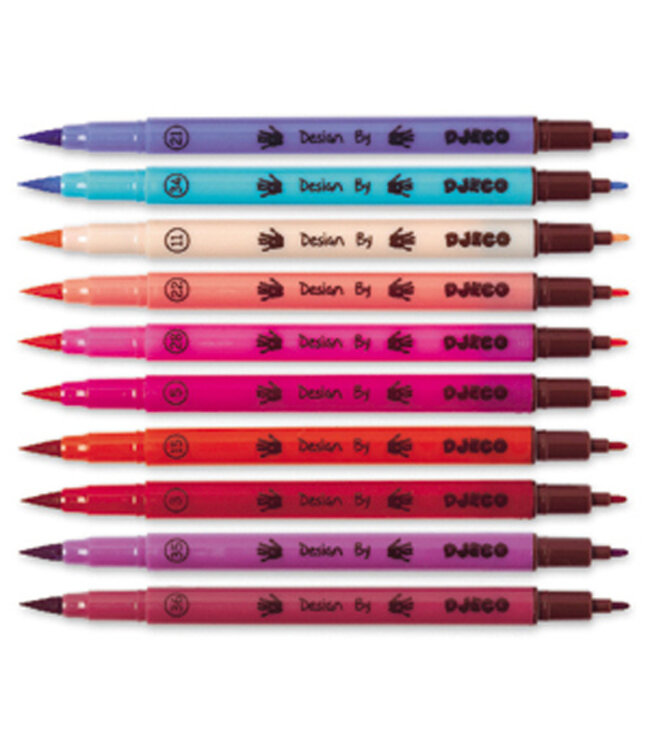 DJECO 10 FEUTRES PINCEAUX - SWEET