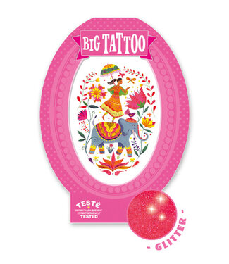 DJECO TATOUAGE BIG TATTOO - ROSE INDIA