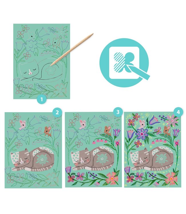 DJECO CARTES À GRATTER - RENCONTRES