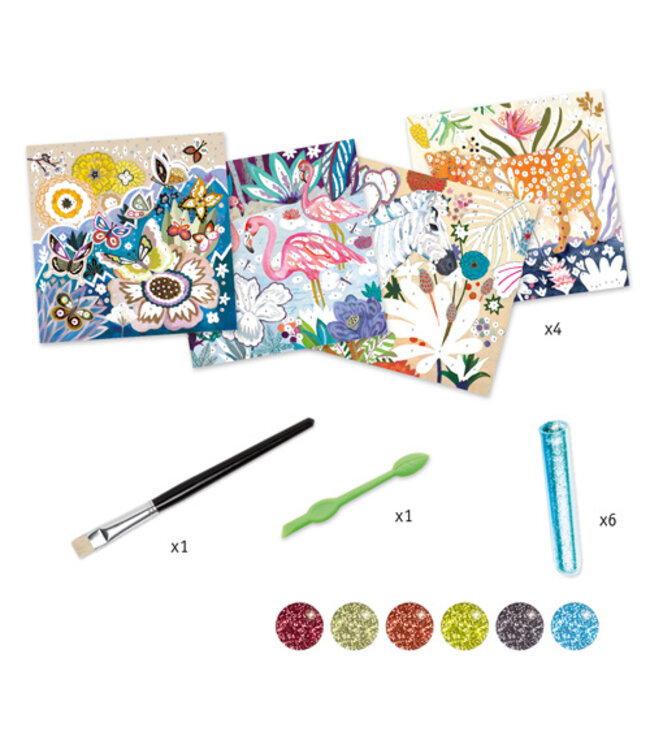 DJECO TABLEAUX À PAILLETER - TROPICO