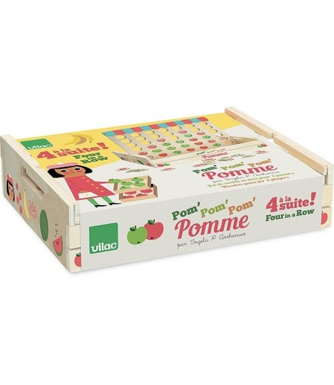 VILAC JEU DE QUATRE POMMES D'AFFILÉE