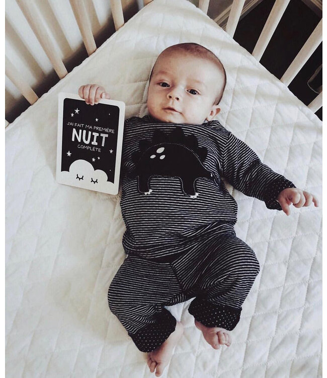 LE PETIT TABLEAU NOIR CARTONS SOUVENIRS MATERNITÉ - MONOCHROME