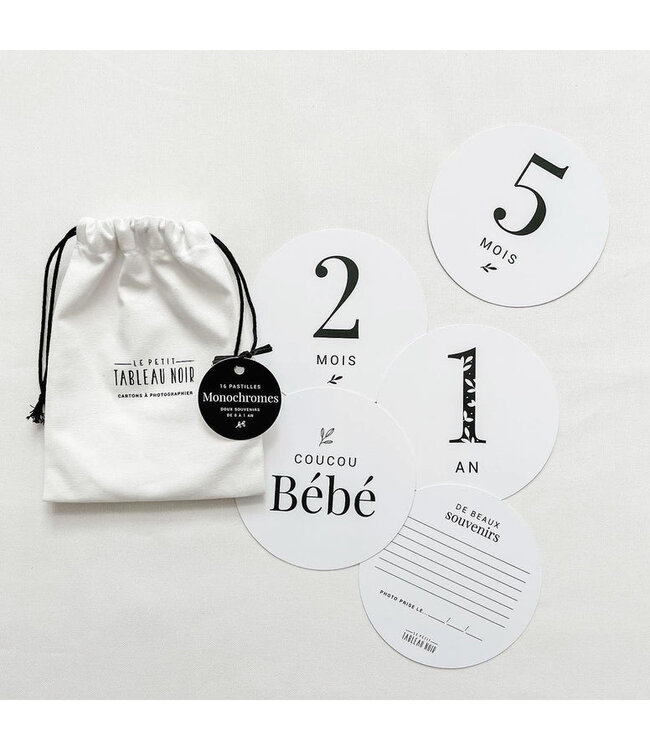 LE PETIT TABLEAU NOIR PASTILLES MONOCHROME 0-1 AN