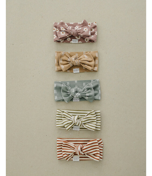 MEBIE BABY BANDEAU RAYÉ - LIGHT MUSTARD