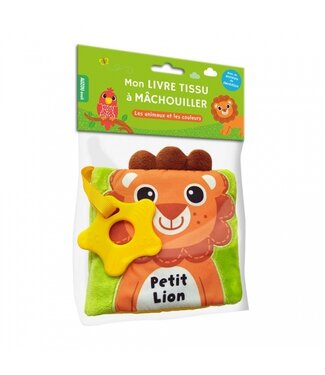 AUZOU LIVRE EN TISSUS - PETIT LION : LES ANIMAUX ET LES COULEURS
