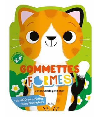 AUZOU MES GOMMETTES FORMES - L'AVENTURE DU PETIT CHAT