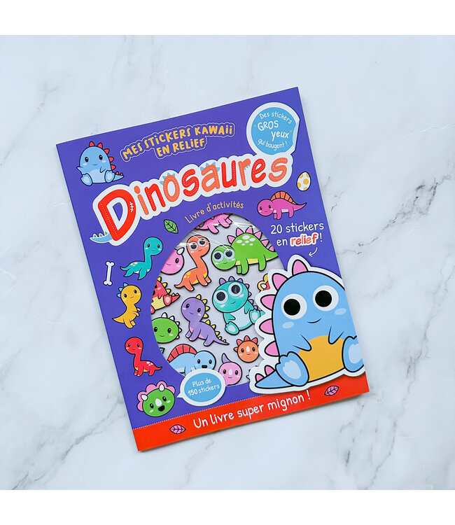 1,2,3 SOLEIL! LIVRE D'ACTIVITÉS - MES STICKERS KAWAII DINOSAURES