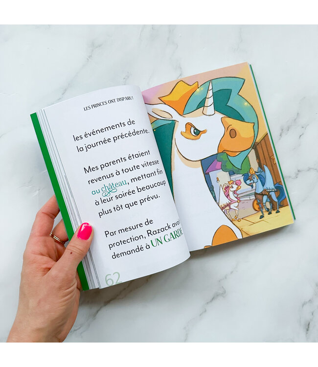AUZOU LIVRE - CARNET SECRET D'UNE LICORNE : LES PRINCES ONT DISPARU