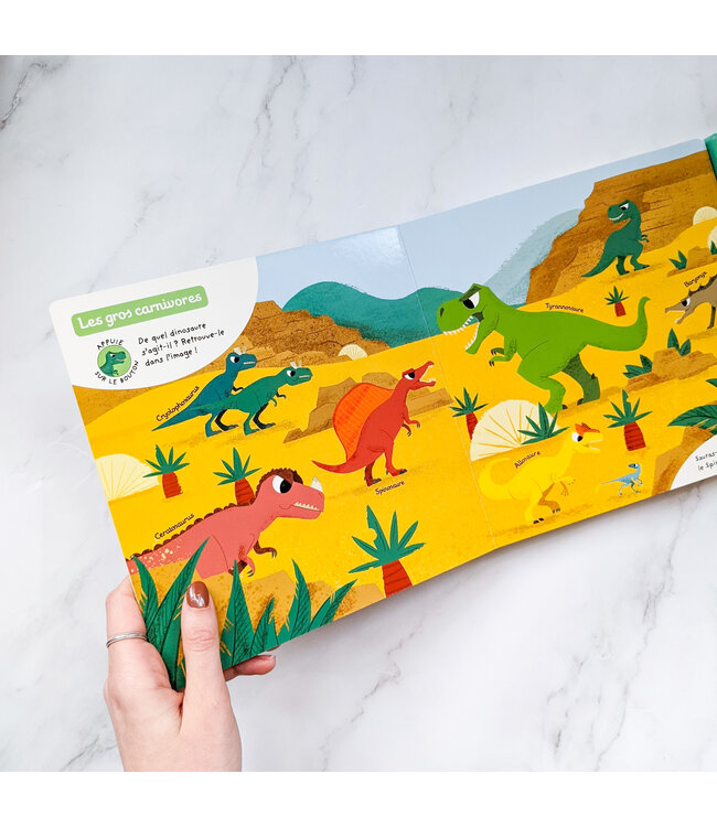 AUZOU MES 1ERS LIVRES À ÉCOUTER - ÉCOUTE ET CHERCHE : LES DINOSAURES