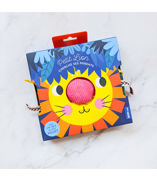 AUZOU LIVRE TISSUS - PETIT LION CHERCHE SES PARENTS