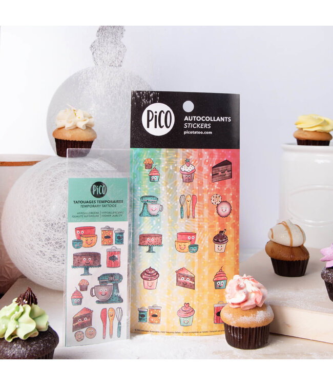 PiCO TATOO TATOUAGES TEMPORAIRES - LA PASSION DE LA PÂTISSERIE