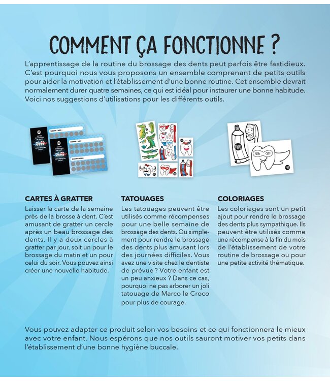 PiCO TATOO ENSEMBLE - BROSSAGE DES DENTS