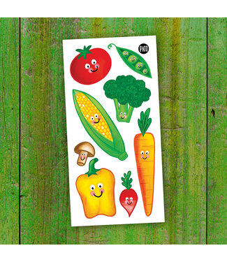 PiCO TATOO TATOUAGES TEMPORAIRES - LES LÉGUMES SYMPATHIQUES