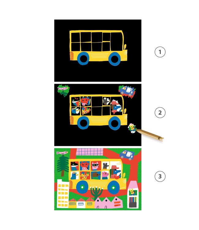 DJECO CARTES À GRATTER - VÉHICULES À DÉCOUVRIR