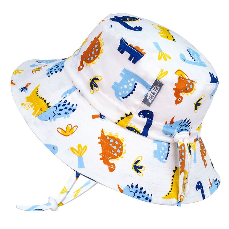 Jan & Jul Chapeau De Soleil à Godets Bébé Fille - Protection UV 50+ UPF, Réglable (S: 0-6 Mois, Tie-Dye Pastèque)