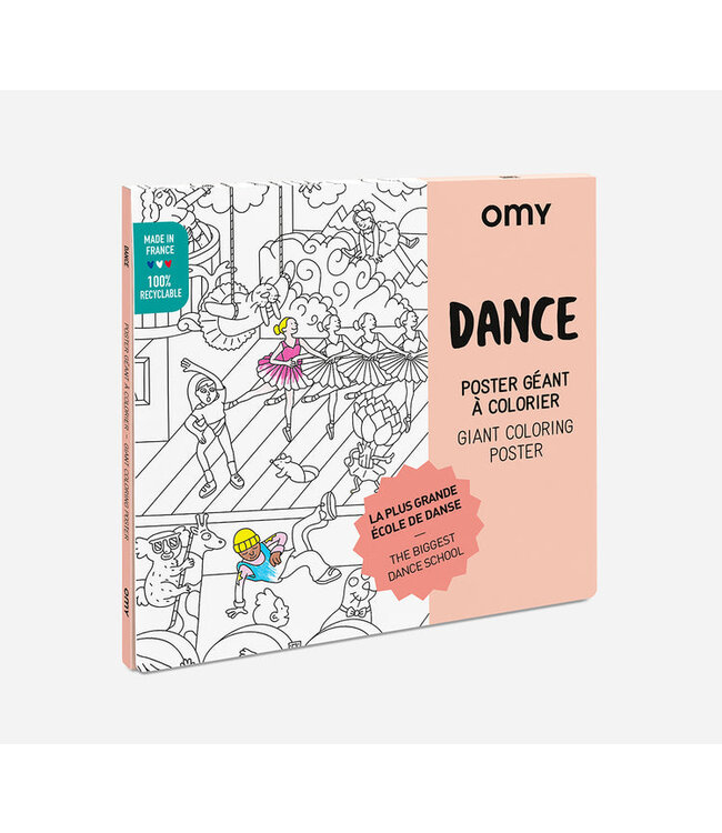 OMY POSTER GÉANT À COLORIER - DANCE