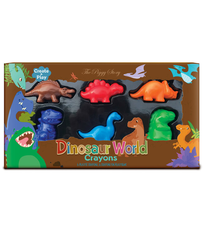 THE PIGGY STORY CRAYONS - MONDE DES DINOSAURES