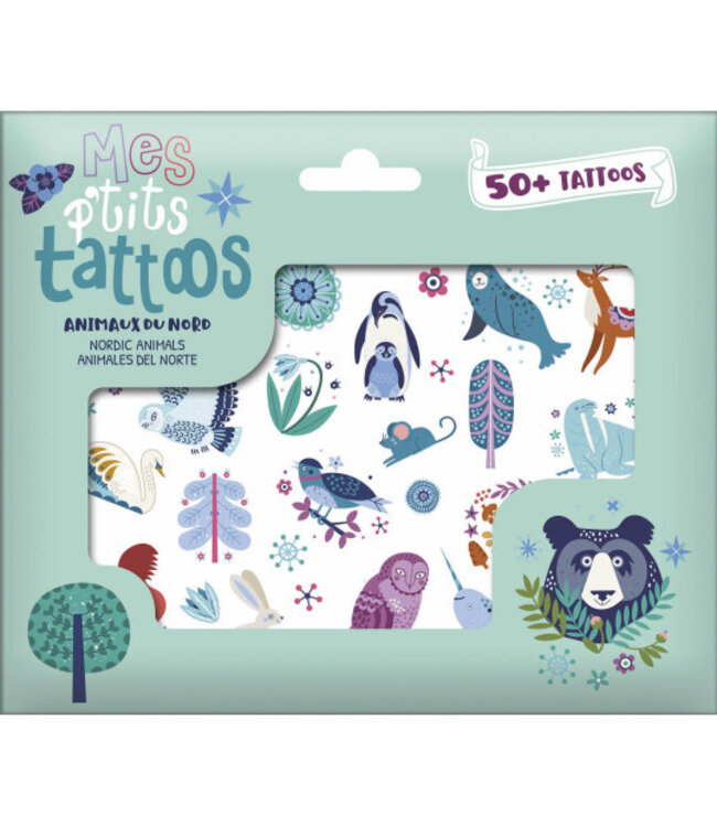 AUZOU TATOUAGES - MES P'TITS TATTOOS ANIMAUX DU NORD