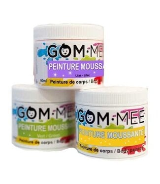 GOM-MEE BOÎTE PEINTURES MOUSSANTES - SPÉCIALE PÂQUES (VERT, LILAC & JAUNE)