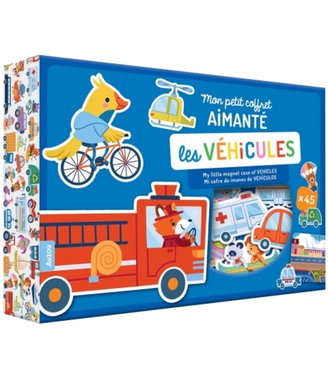 AUZOU MON PETIT COFFRET AIMANTÉ - LES VÉHICULES