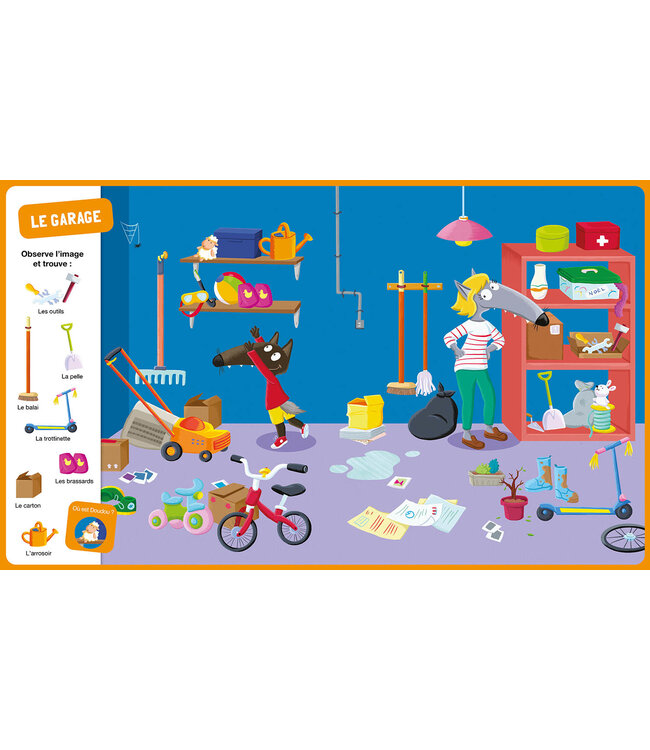 AUZOU CHERCHE ET TROUVE - P'TIT LOUP À LA MAISON