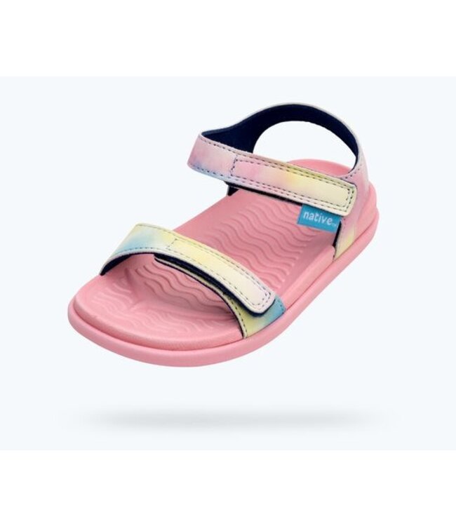 NATIVE SANDALE CHARLEY - PRINCESS PINK/PASTEL TIE DYE