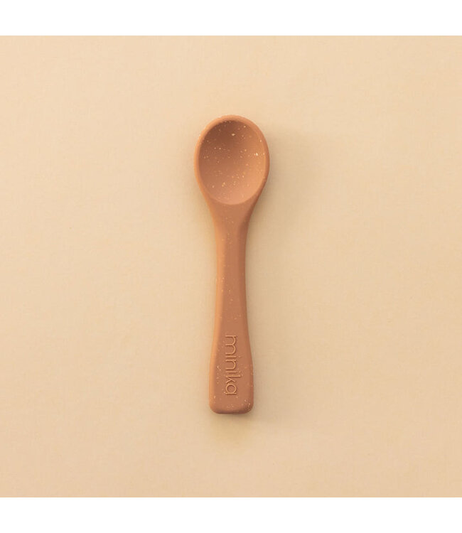 MINIKA CUILLÈRE EN SILICONE - ALMOND