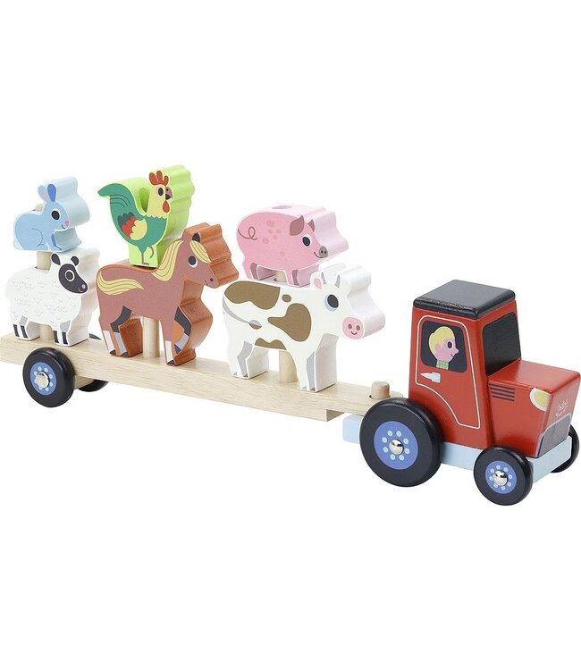 VILAC EMPIL'ANIMO - TRACTEUR ET ANIMAUX À EMPILER