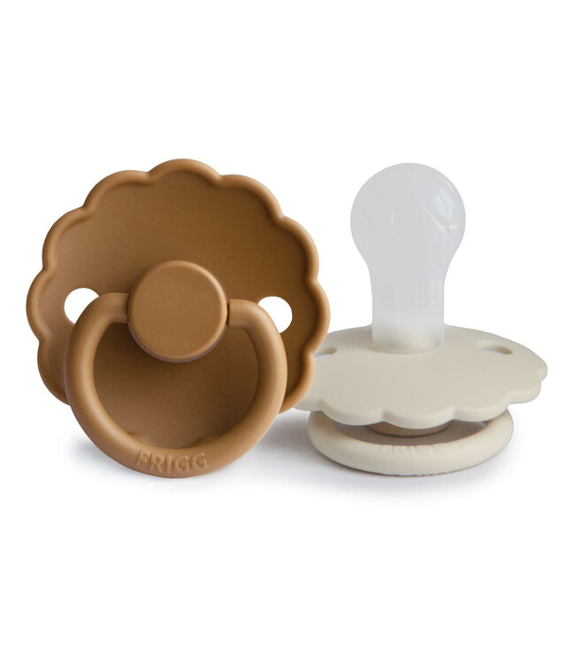 MUSHIE SUCES (PQT 2) DAISY SILICONE - CAPPUCCINO/CREAM