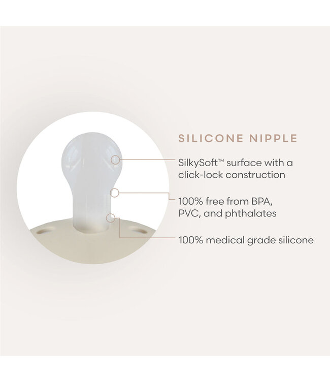 MUSHIE SUCES (PQT 2) DAISY SILICONE - CAPPUCCINO/CREAM