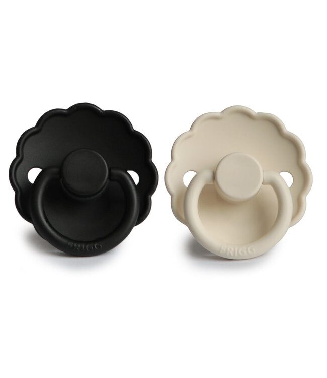 MUSHIE SUCES (PQT 2) DAISY SILICONE - JET BLACK/CREAM