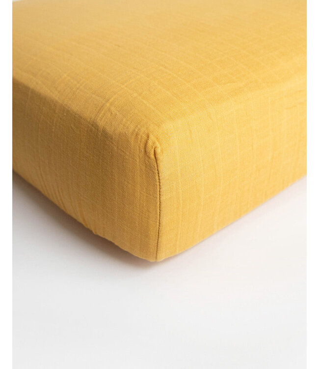 LITTLE UNICORN DRAP CONTOUR POUR BASSINETTE - MUSTARD