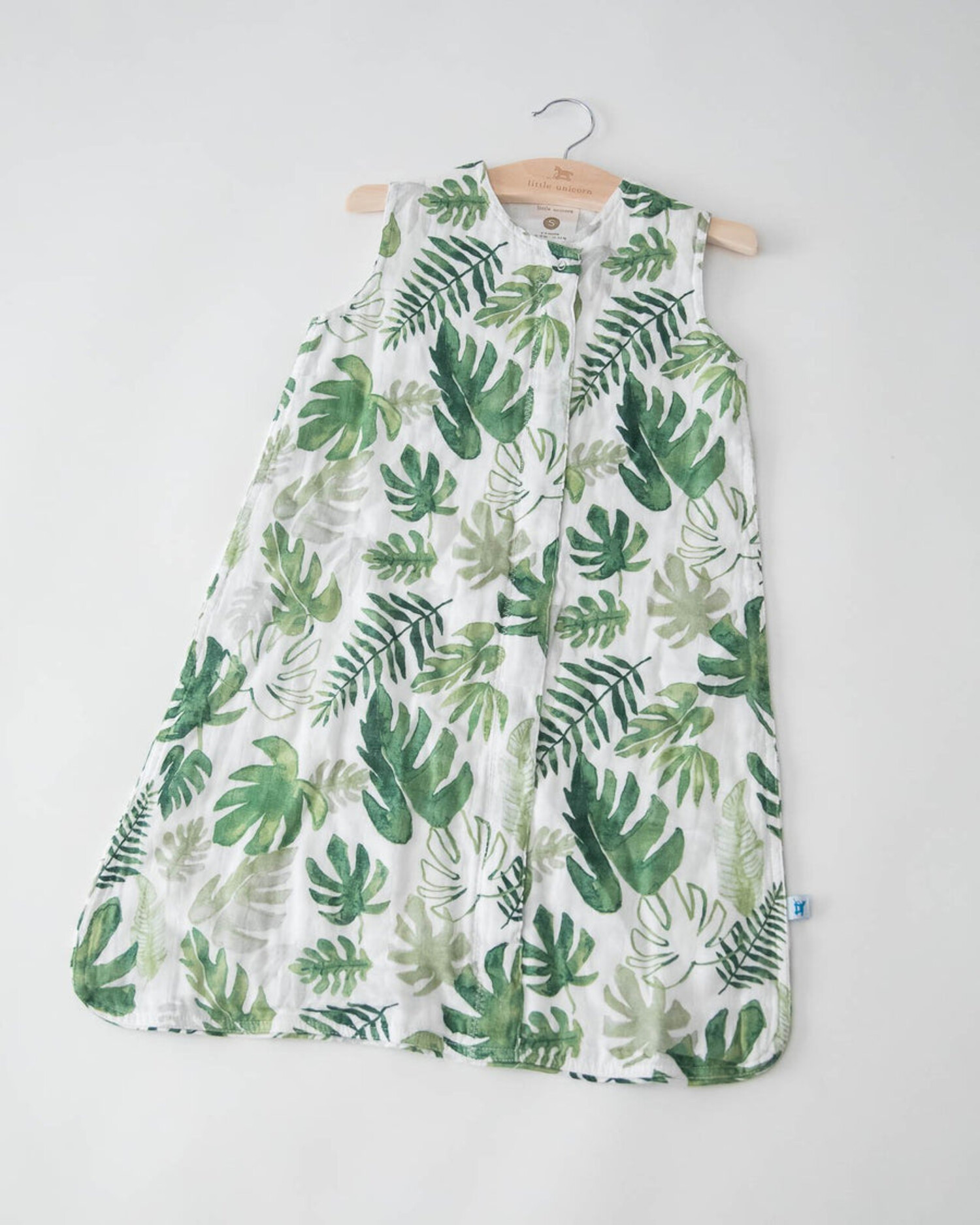 SAC DE COUCHAGE EN COTON - TROPICAL LEAF - La Petite Penderie