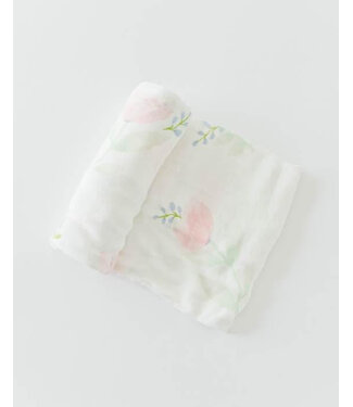 LITTLE UNICORN MOUSSELINE BAMBOU - PINK PEONY