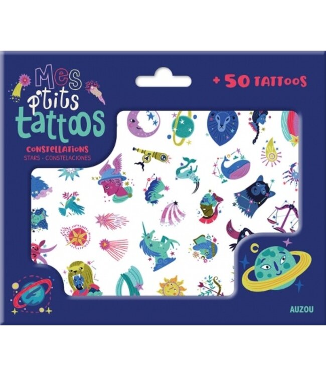 AUZOU TATOUAGES - MES P'TITS TATTOOS : CONSTELLATIONS