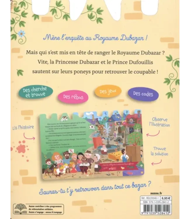 AUZOU CHERCHE ET TROUVE - MON ROMAN ÉNIGME DUBAZAR : OPÉRATION COUP DE BALAI