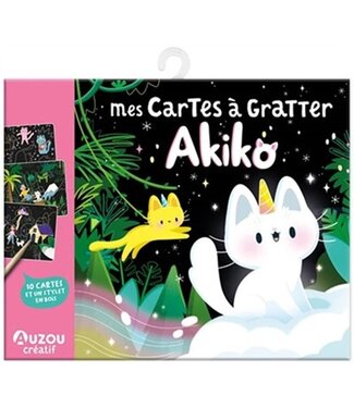 AUZOU MES CARTES À GRATTER - AKIKO